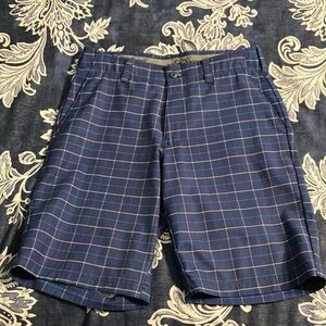 Hogan Blue Flat Front Shorts for Casual Occasions